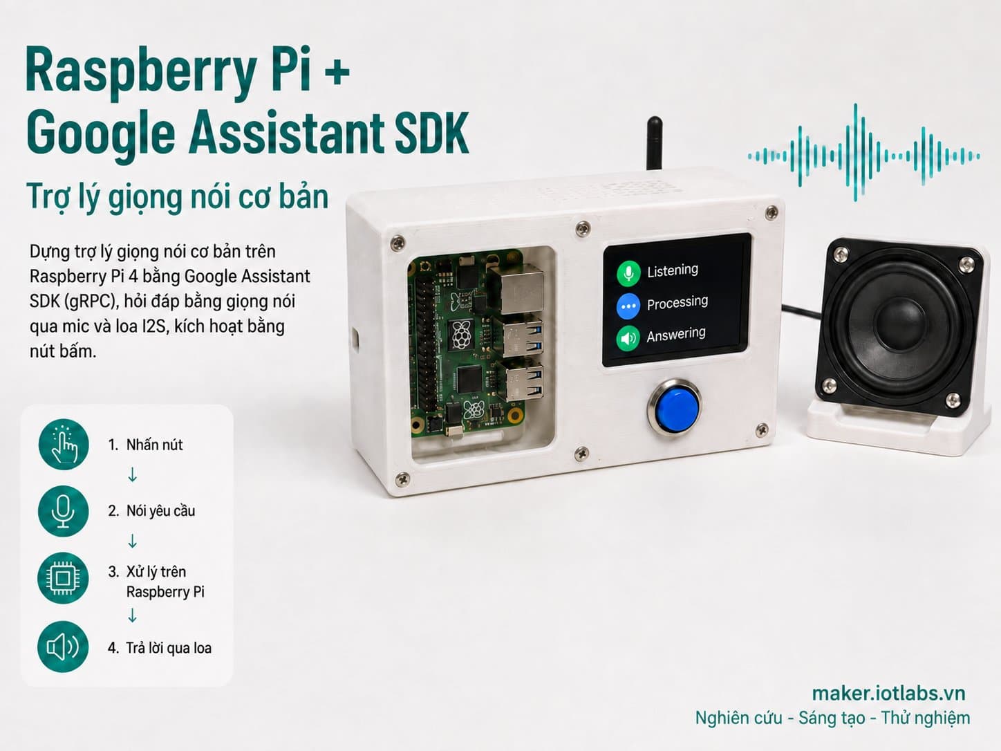 Raspberry Pi + Google Assistant SDK: Trợ lý giọng nói cơ bản